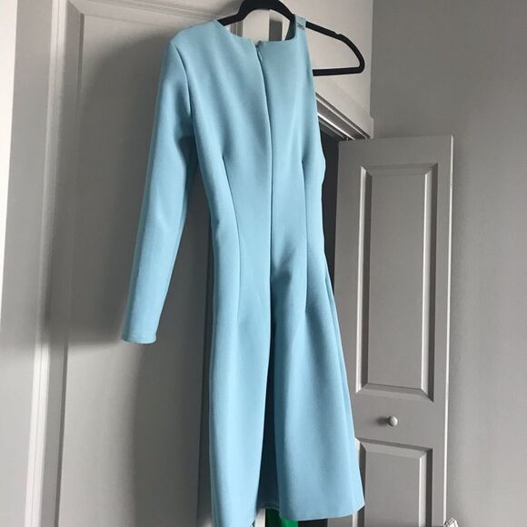 ELISABETTA FRANCHI ABITO BLUE DRESS - Picture 3 of 5